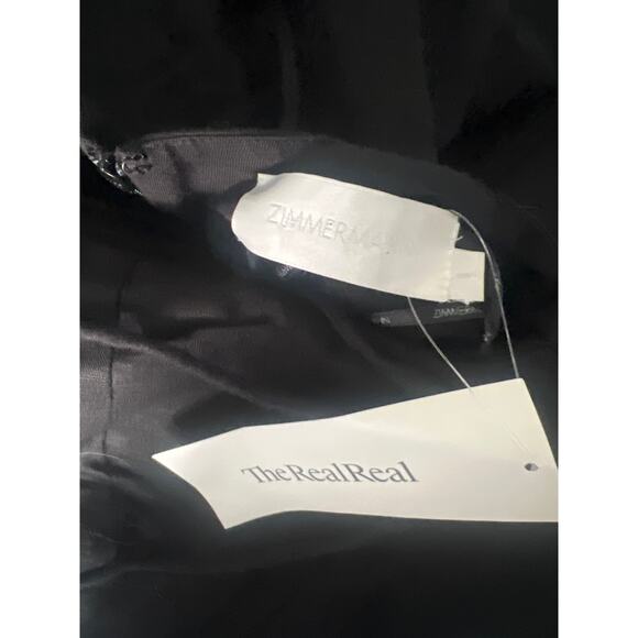 Zimmermann Black Jumpsuit with Cream Floral Accents - Picture 3 of 8